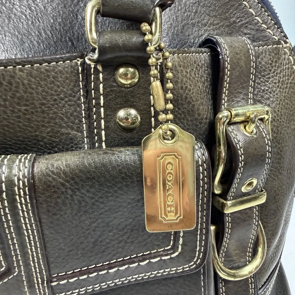 Coach Bag - Hamptons Vintage Miranda Leather Satchel Purse  - No 11085 2007 Y2K